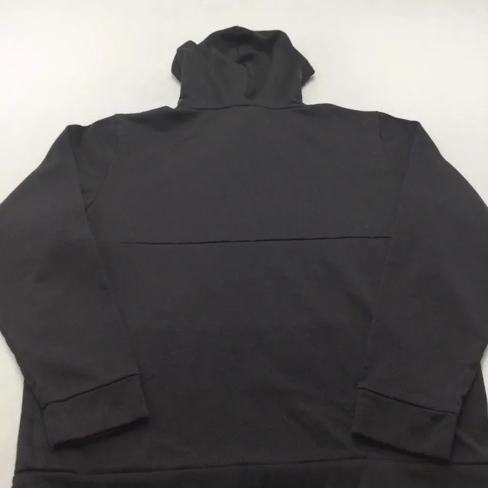 The North Face Hoodie Mens X-Large Gray Fleece Pullover Sweatshirt Logo Kangaroo